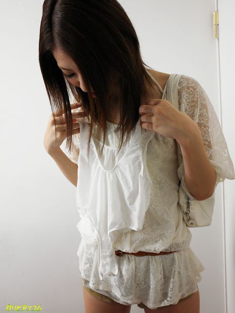 Riko Miyase Blowing on her own face